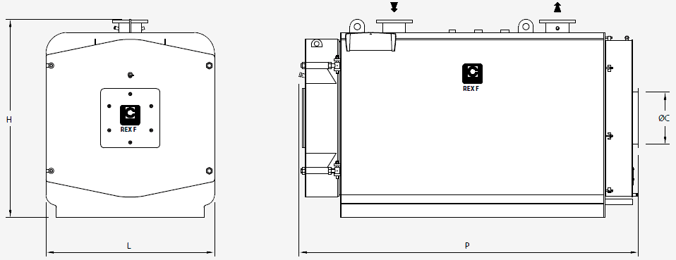 Котел промышленный водогрейный ICI Caldaie REX