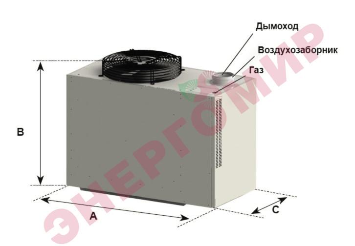 Газовый воздухонагреватель Yahtec AT