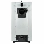Чугунный электронезависимый твердотопливный котел Alpine Air Solidplus3, вид сзади Чугунный электронеза…